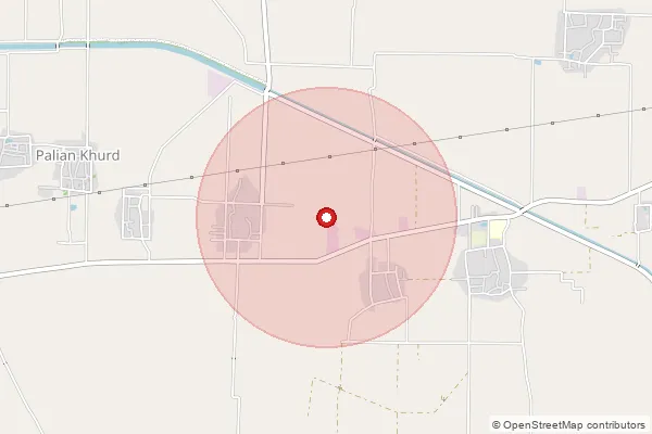 Map showing approximate area covered by Pincode 144514 — Barnala Kalan Bo, Shahid Bhagat Singh Nagar