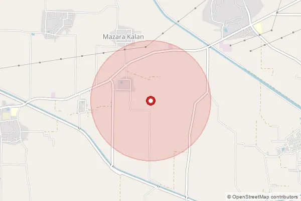 Map showing approximate area covered by Pincode 144515 — Dhangerpur Bo, Shahid Bhagat Singh Nagar