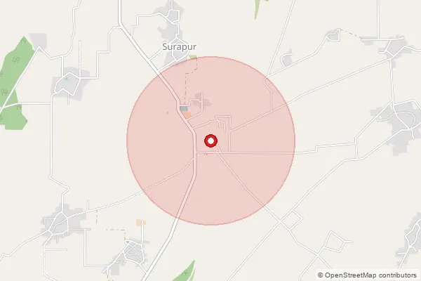 Map showing approximate area covered by Pincode 144522 — Banah Bo, Shahid Bhagat Singh Nagar