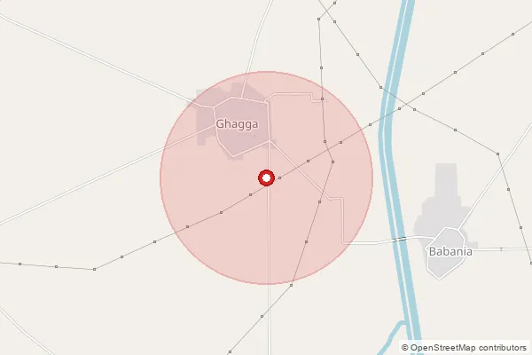 Map showing approximate area covered by Pincode 144531 — Kitna Bo, Hoshiarpur