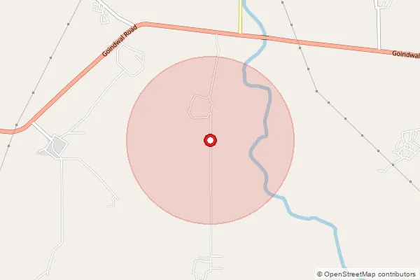 Map showing approximate area covered by Pincode 144603 — Wadala Kalan Bo, Kapurthala