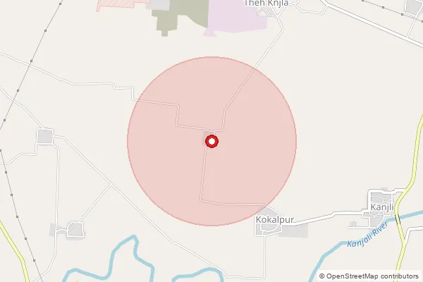 Map showing approximate area covered by Pincode 144628 — Nasirpur Bo, Kapurthala