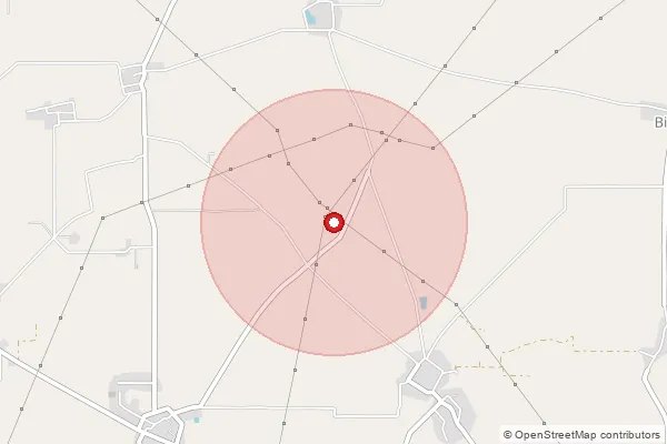Map showing approximate area covered by Pincode 144701 — Nihaluwal Bo, Jalandhar