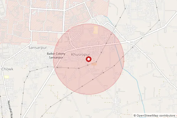 Map showing approximate area covered by Pincode 144806 — Pattar Kalan So, Jalandhar