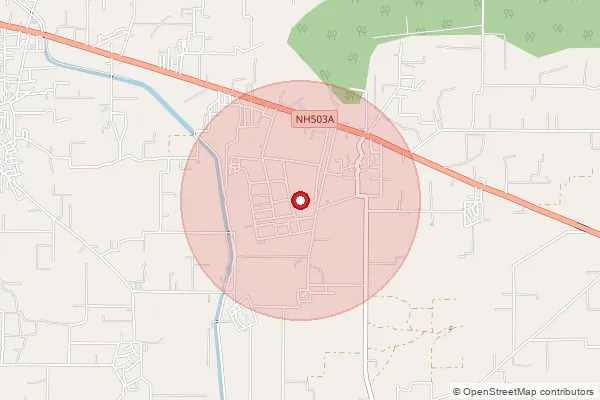 Map showing approximate area covered by Pincode 146110 — Chak Sadu Bo, Hoshiarpur