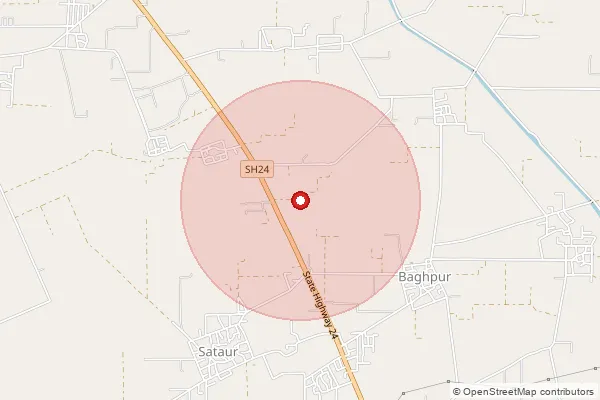 Map showing approximate area covered by Pincode 146113 — Dhade Fateh Singh Bo, Hoshiarpur