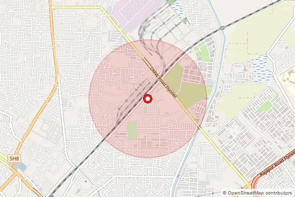 Map showing approximate area covered by Pincode 147003 — D C W So, Patiala