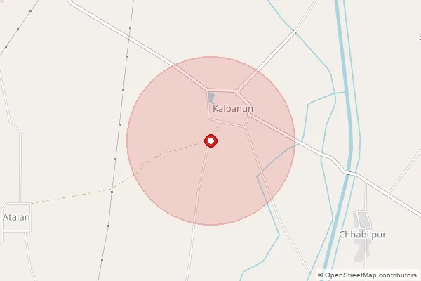 Map showing approximate area covered by Pincode 147102 — Badshahpur Bo, Patiala