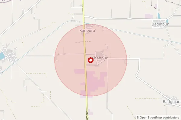 Map showing approximate area covered by Pincode 147301 — Kumbh Bo, Fatehgarh Sahib