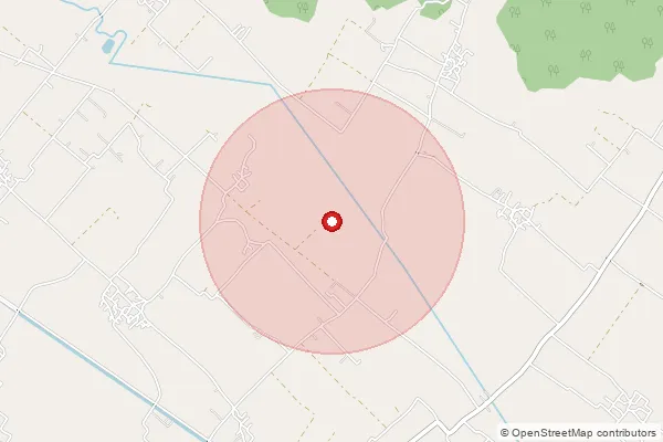 Map showing approximate area covered by Pincode 148002 — Kular  Khurd Bo, Sangrur