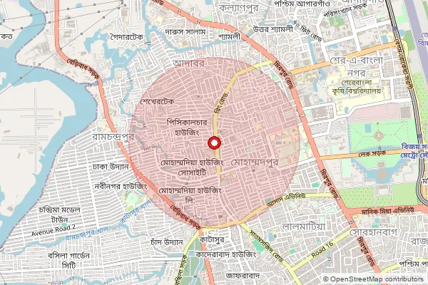 Map showing approximate area covered by Pincode 148020 — Fatehgarh Panjgrian Bo, Sangrur