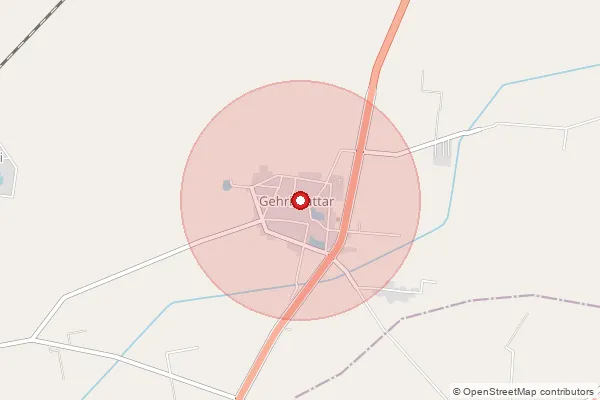 Map showing approximate area covered by Pincode 151401 — Dunne Wala Bo, Bathinda