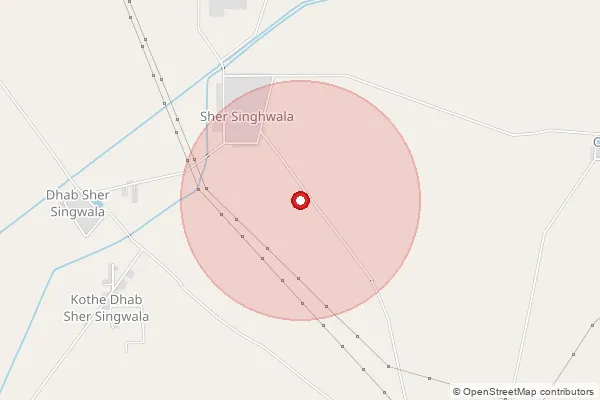 Map showing approximate area covered by Pincode 152031 — Kauni Bo, Sri Muktsar Sahib