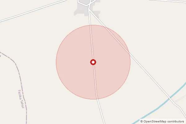 Map showing approximate area covered by Pincode 152032 — Bam Bo, Sri Muktsar Sahib