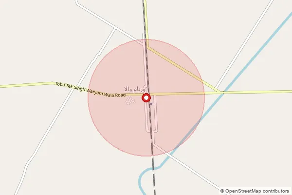 Map showing approximate area covered by Pincode 152116 — Burj Mohar Bo, Fazilka