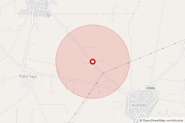 Map showing approximate area covered by Pincode 152122 — Bazidpur Kattianwali Bo, Fazilka