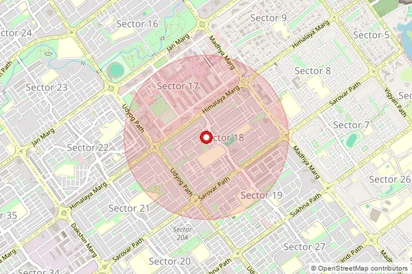 Map showing approximate area covered by Pincode 160059 — Chandigarh Sector 60 So, S.A.S Nagar