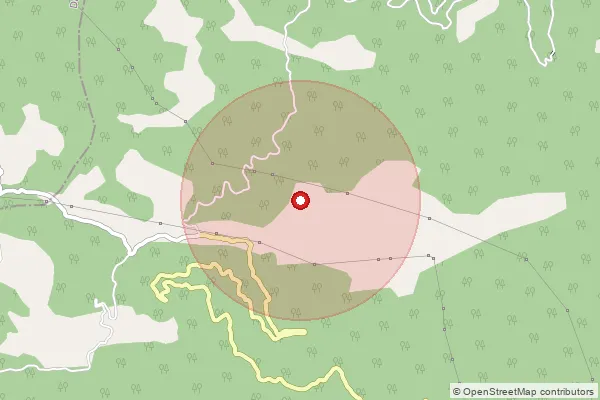 Map showing approximate area covered by Pincode 173223 — Drabla Bo, Sirmaur