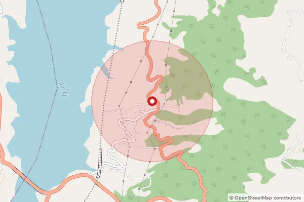 Map showing approximate area covered by Pincode 174005 — Raghunath Pura So, Bilaspur