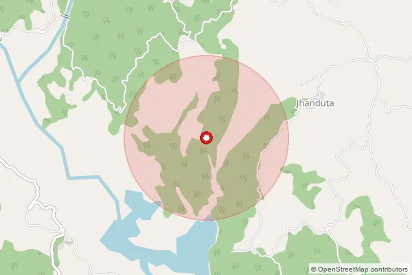 Map showing approximate area covered by Pincode 174031 — Balghar Bo, Bilaspur