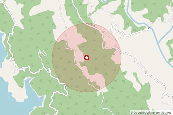 Map showing approximate area covered by Pincode 174035 — Bharoli Kalan Bo, Bilaspur