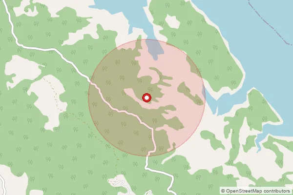 Map showing approximate area covered by Pincode 174201 — Bhakra Bo, Bilaspur