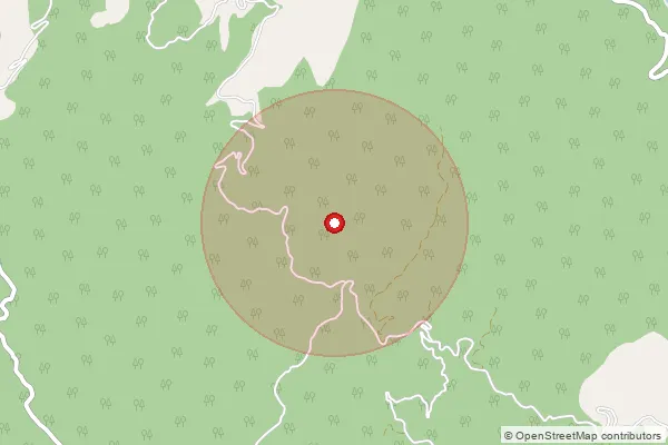 Map showing approximate area covered by Pincode 174307 — Thathoon Bo, Una