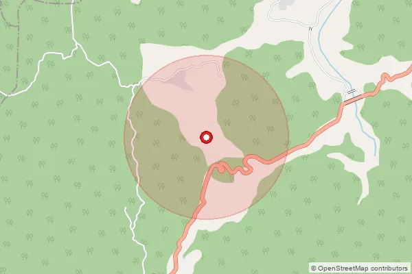 Map showing approximate area covered by Pincode 174311 — Karer Bo, Hamirpur