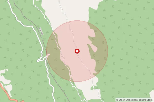 Map showing approximate area covered by Pincode 174312 — Batarli Upperli Bo, Hamirpur