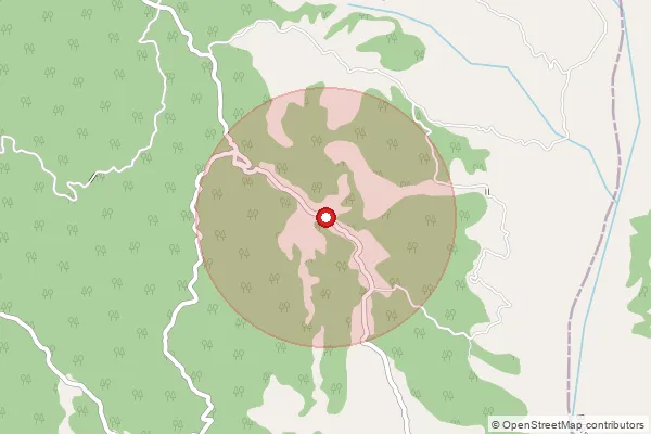 Map showing approximate area covered by Pincode 176049 — Sathwin Bo, Hamirpur