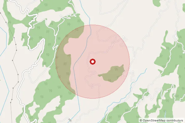 Map showing approximate area covered by Pincode 176096 — Maharajnagar Bo, Kangra