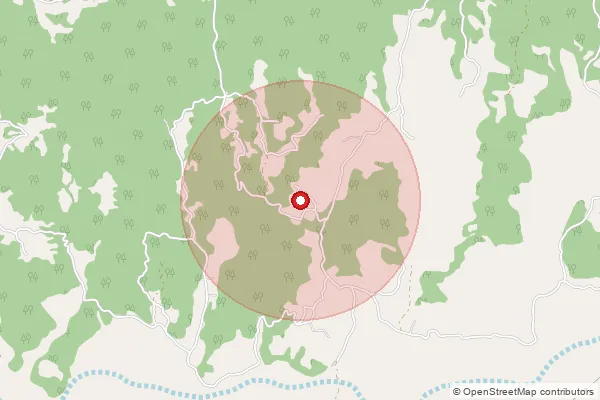 Map showing approximate area covered by Pincode 176201 — Rit Lower Bo, Kangra