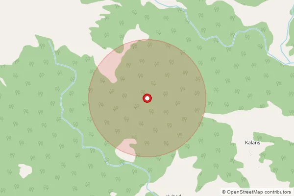 Map showing approximate area covered by Pincode 176311 — Churi Bo, Chamba