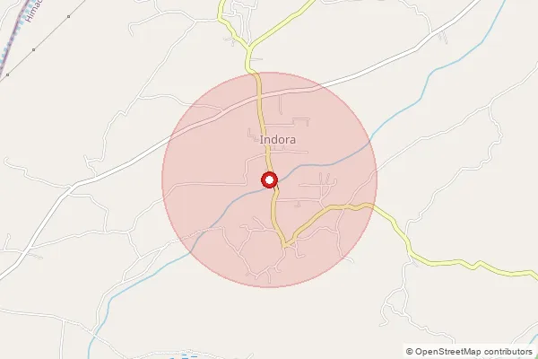 Map showing approximate area covered by Pincode 176401 — Surarwan Bo, Kangra