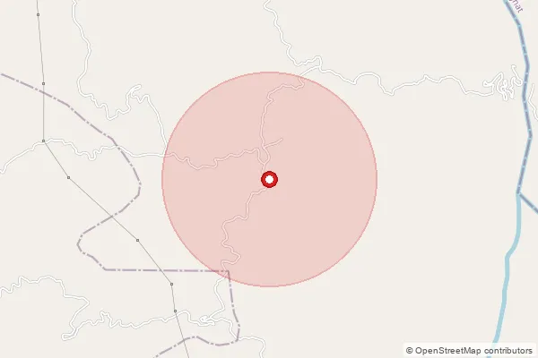 Map showing approximate area covered by Pincode 177022 — Banalag Bo, Hamirpur
