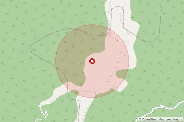 Map showing approximate area covered by Pincode 177105 — Thore So, Kangra