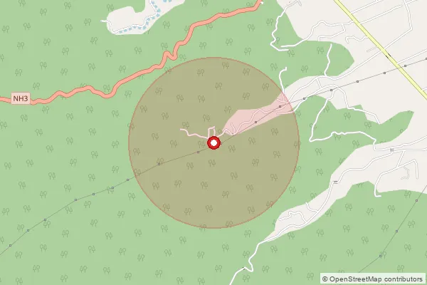 Map showing approximate area covered by Pincode 177201 — Gagret So, Una