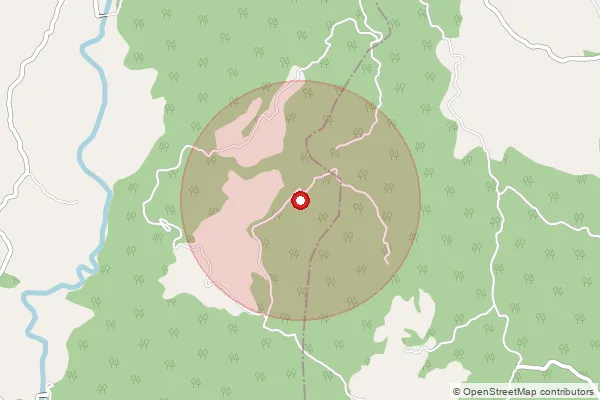Map showing approximate area covered by Pincode 177205 — Ambota So, Una