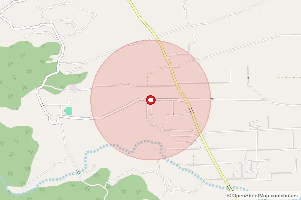 Map showing approximate area covered by Pincode 177207 — Khad Bo, Una