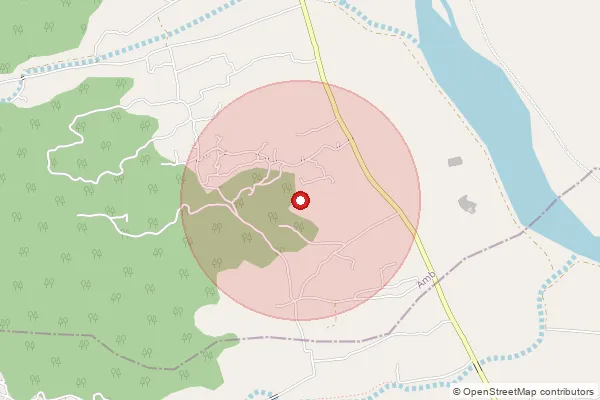 Map showing approximate area covered by Pincode 177208 — Guglehar Bo, Una