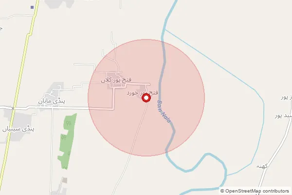 Map showing approximate area covered by Pincode 181132 — Deoli Branch Office, Jammu