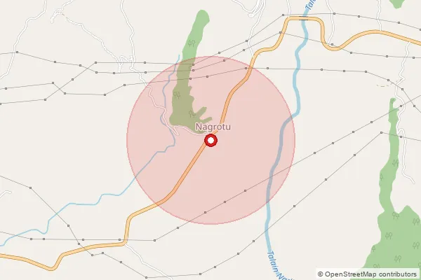 Map showing approximate area covered by Pincode 184210 — Uchapind Branch Office, Kathua