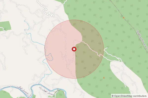 Map showing approximate area covered by Pincode 185101 — Poonch Sub Office, Poonch