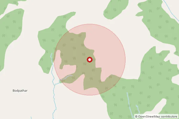 পিনকোড 191202 — Gagangir, Ganderbal দ্বারা আচ্ছাদিত আনুমানিক এলাকা দেখানো মানচিত্র