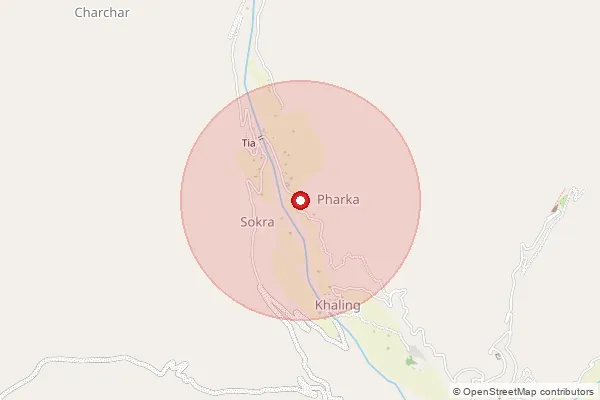 Map showing approximate area covered by Pincode 194106 — Biama B.O, Leh Ladakh