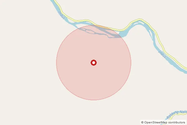 Map showing approximate area covered by Pincode 194201 — Kharoo B.O, Leh Ladakh