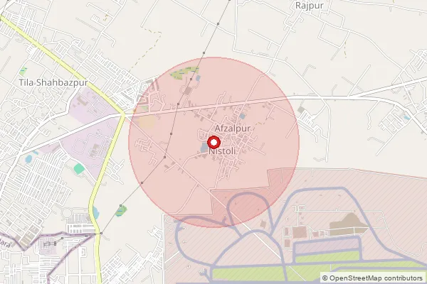 Map showing approximate area covered by Pincode 201003 — Atore Nangla Bo, Ghaziabad