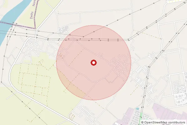 Map showing approximate area covered by Pincode 201103 — Meerpur Hindu, Ghaziabad