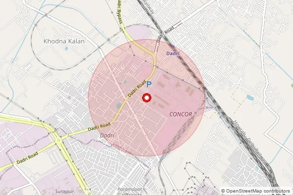 Map showing approximate area covered by Pincode 201311 — Pali Bo, Gautam Buddha Nagar