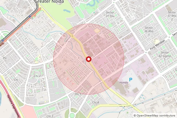 Map showing approximate area covered by Pincode 201312 — Kasna Bo, Gautam Buddha Nagar